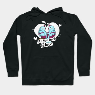 Parrots in Love Hoodie